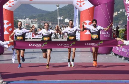 Hine los primeros en cruzar la meta